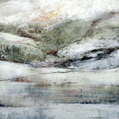 "Winter Freeze" Oil and cold wax medium.