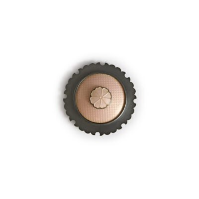 Brooch pink on pink rosette