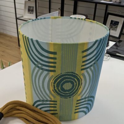 Hand printed lampshade