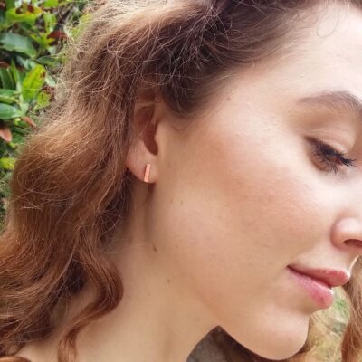 Small Gold Bar Studs