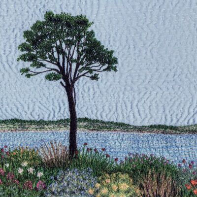 English Riviera free machine embroidery