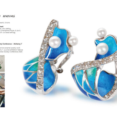  My work, the wave earring